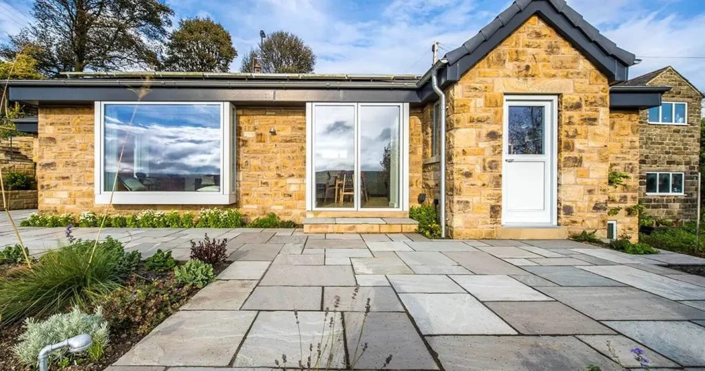 Composite window outside. Velfac