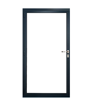 Contemporaty single aluminium door by Origin