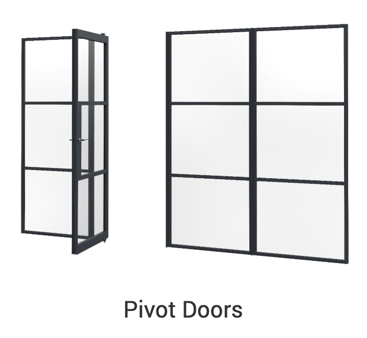Pivot internal doors AluSpace