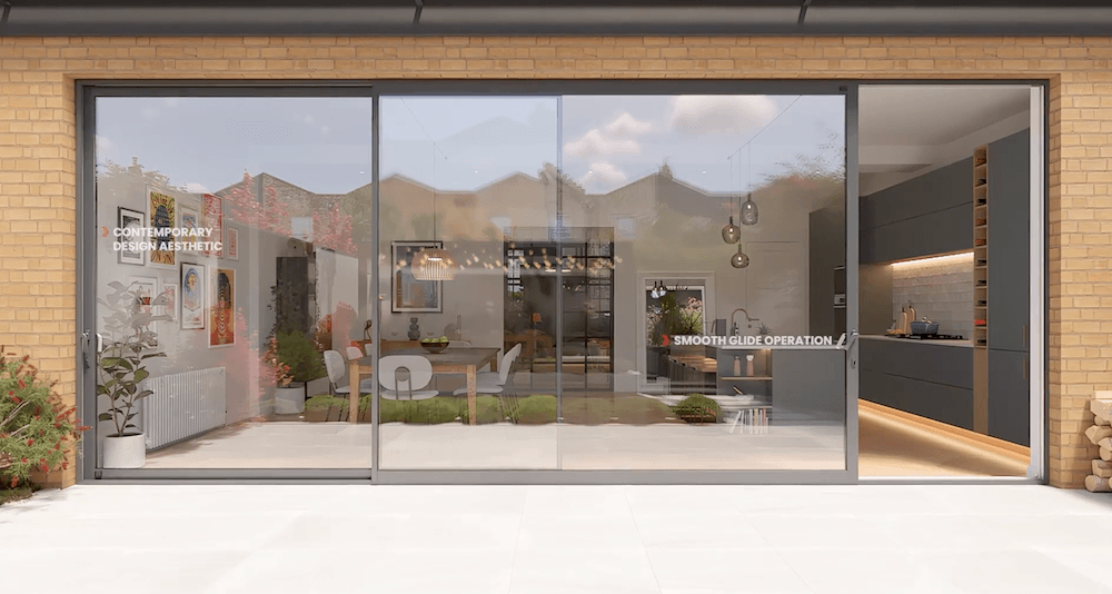 Aluminium sliding doors s67 by ALUK