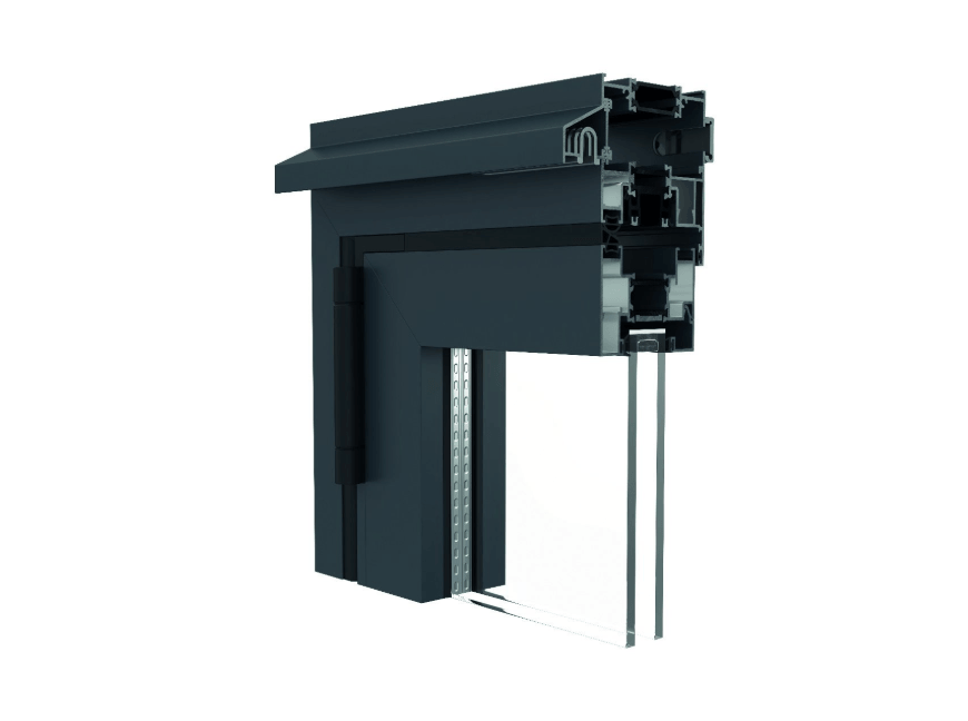 Visofold 1000 bi-fold door hooded trickle vents