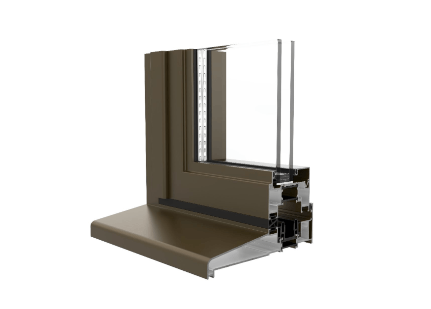 Visofold 1000 bi-fold door integrated cill